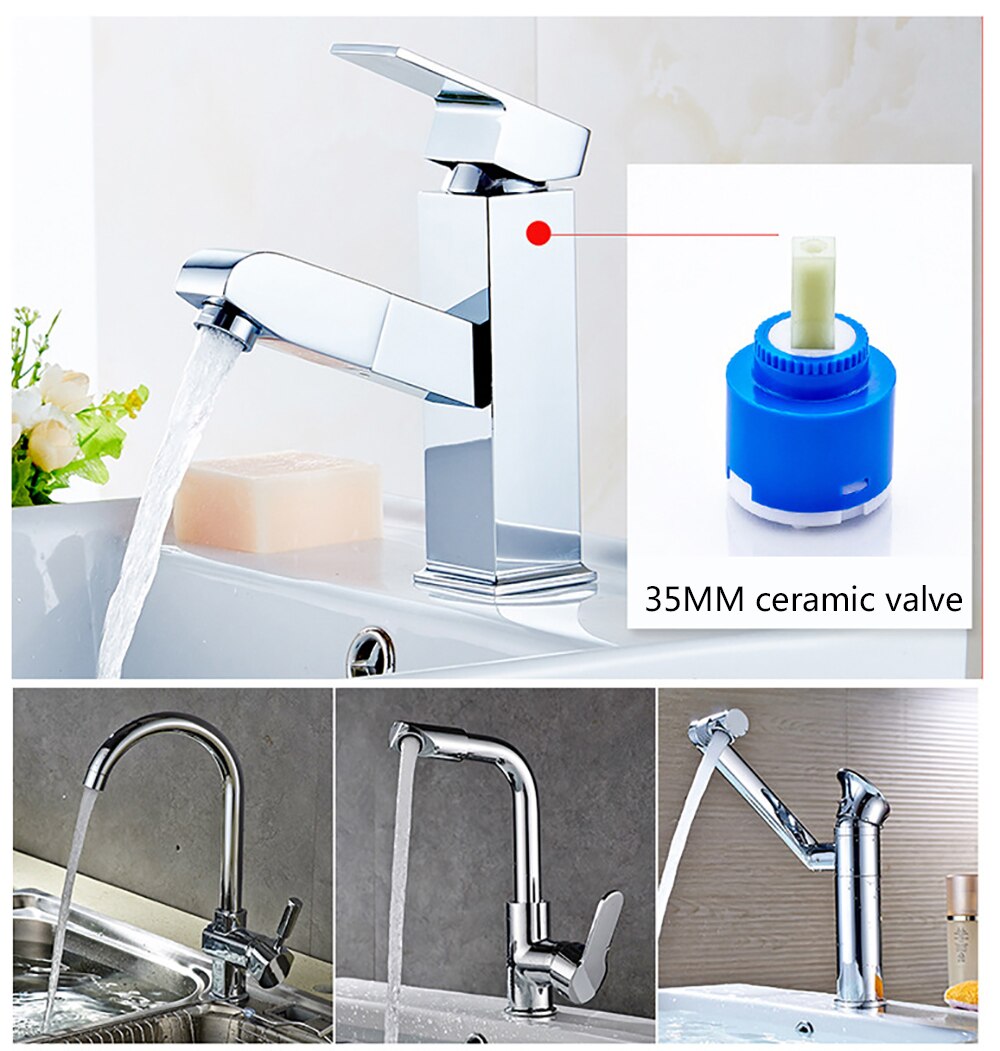 General Ceramic Cartridge Disc Valve Faucet Shower Flow Control Valves And Cold Filter Water Mixer Tap Inner Controller 35mm