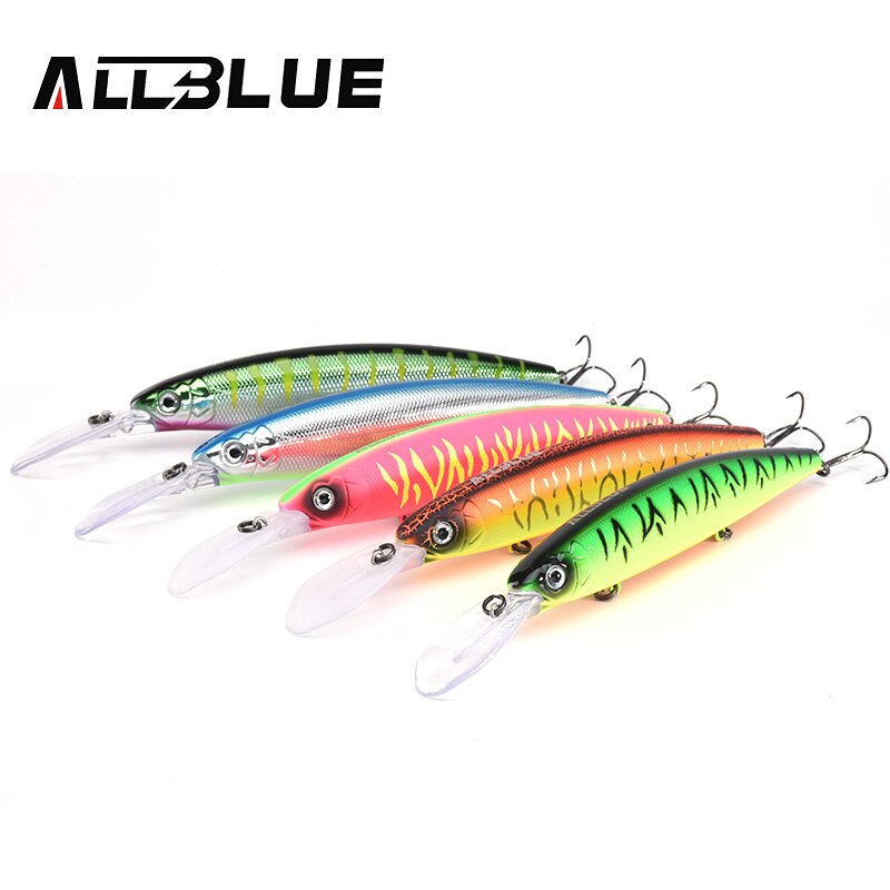 ALLBLUE CRAFTY 130SF Fishing Lure 130mm 27.5g Wobbler Slow Floating Minnow Longbill Plastic Bait Fishing Tackles Crankbait Plast