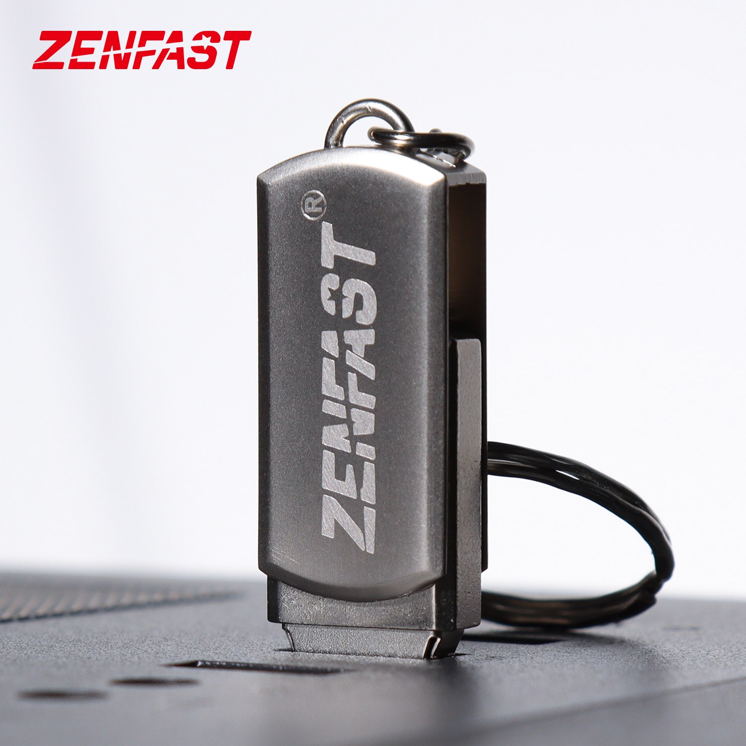 Zenfast Rvs Usb 2.0 Pen Drive 4Gb 8Gb 16Gb 32Gb 64Gb 128Gb 256gb Pendrive Stick Met Sleutelhanger Usb Flash Disk