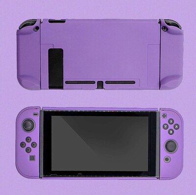 Per Nintendo Caso Interruttore Pastello Joy-con Custodia di Protezione Borsette Copertura Nintendoswitch Console NS Accessori Rosa Viola: 3