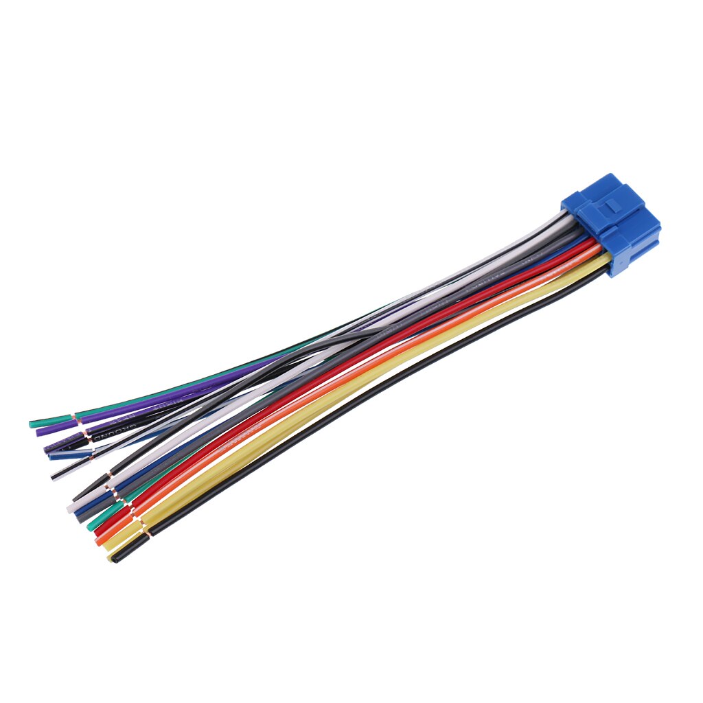 16Pin Copper Wire Harness Blue Plug Connector Adaptor Assembly Cable for Pioneer AVH-P6500DVD AVIC-N1 N2 N3