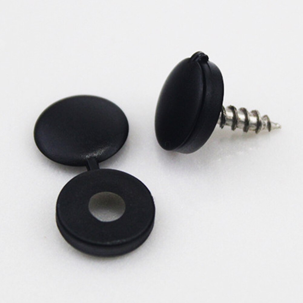 500/100Pcs Plastic Hinged Screw Cover Caps Washer Flip Tops Multiple Colour for Furniture Hardware FEA889