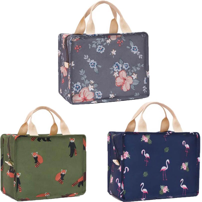 Tragbare Isolierte Thermische Kühler Bento Mittagessen Kasten Picknick Lagerung Tasche Tasche essen Mittagessen Taschen Isolierung Veranstalter Tote Zubehör