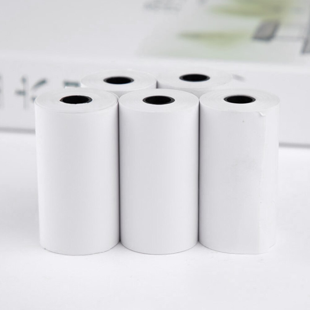 Appareil photo blanc lisse pour enfants, papier d'impression thermique Portable, accessoires pour étudiants, , pâte de bois, impression instantanée universelle, 10 rouleaux