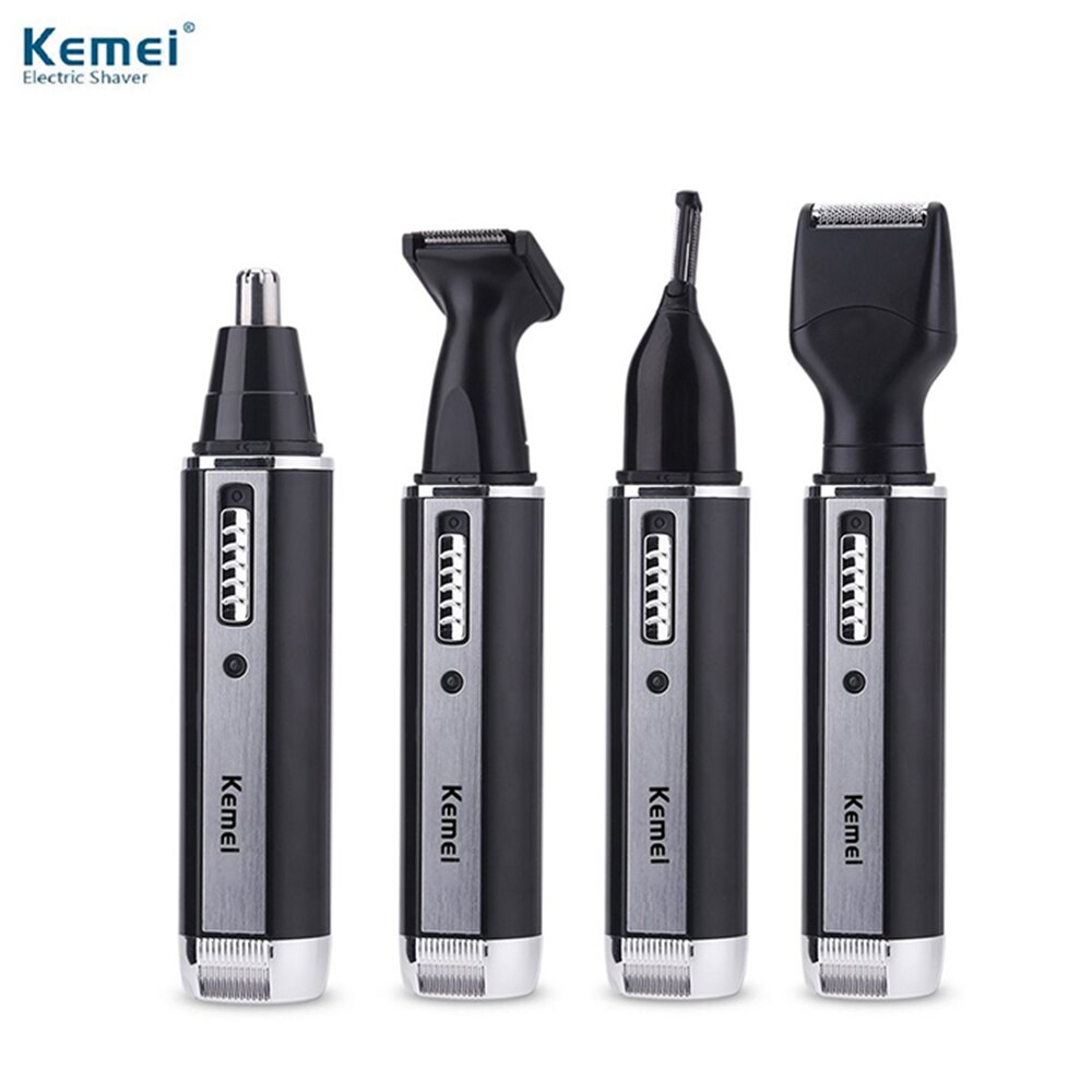 Kemei 6630 KM 6630 4 in 1 Nose Hair Beard Eyebrow Rechargeable Electric Trimmer Electric Nose Trimmer Ear Shaver Hair Cliper