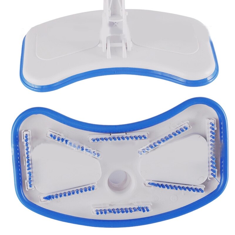 Ventouse de nettoyage de piscine bleu blanc 30.5x15cm, pour le nettoyage de piscines enterrées et hors sol