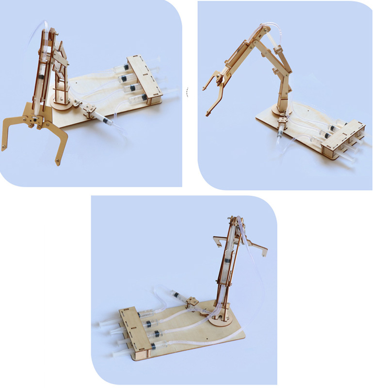 Hydraulische mechanische arm Diy-modellen en bouwspeelgoed Wetenschap en onderwijs Modelspeelgoed voor kinderen Cadeauspeelgoed