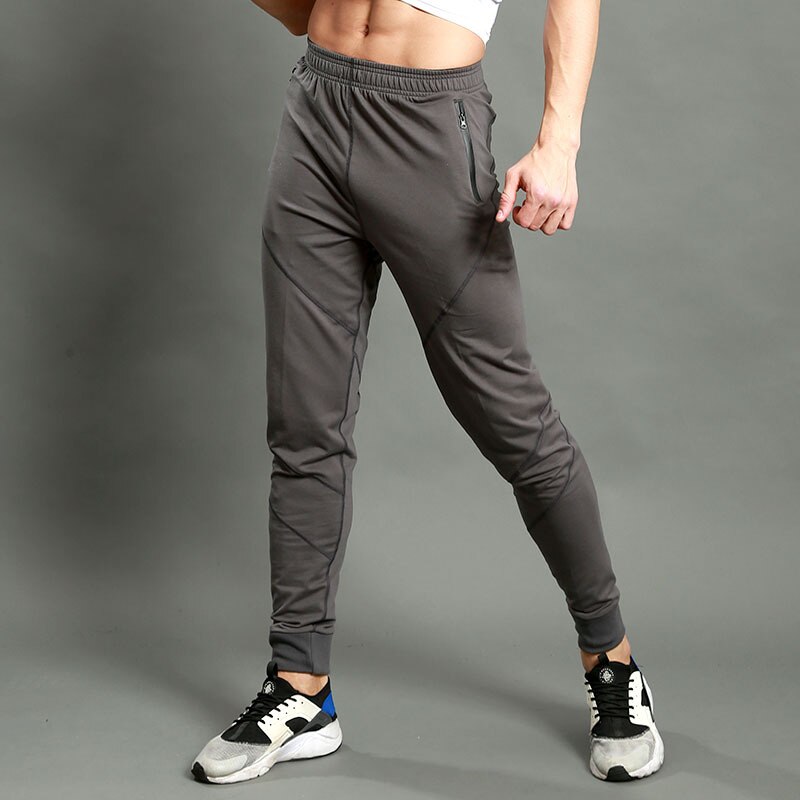 Joggingbroek Mannen Casual Nauwsluitend Tie Footed Broek, Sneldrogende Fitness Running Mannen Jogging Zweet Broek