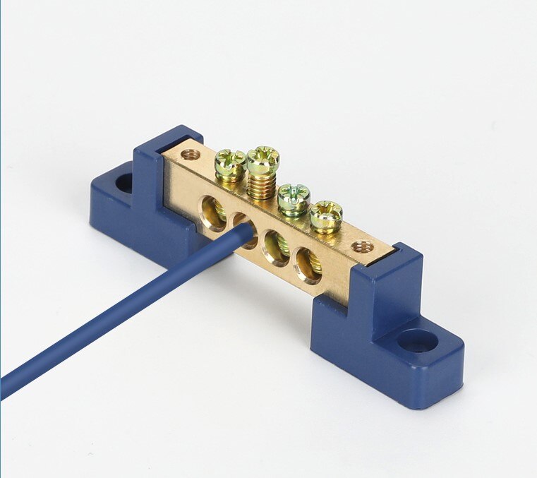 1pcs Copper wiring terminal row zero ground strip environmental protection flame retardant distribution box connection GK019