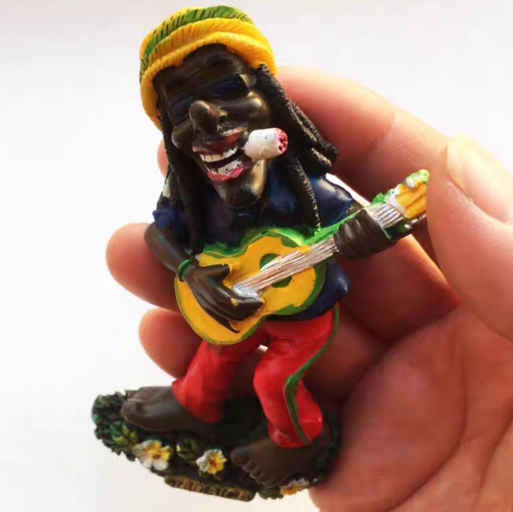 North America Jamaica 3D Fridge Magnets Tourist Souvenir Decoration Articles Handicraft Magnetic Refrigerator Collection