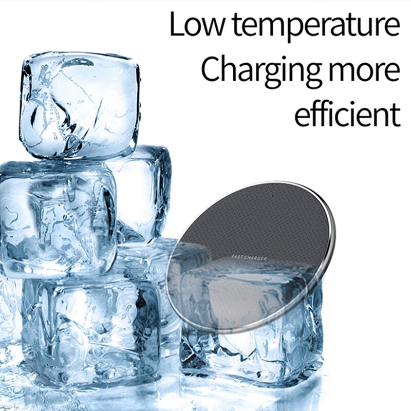Qi Wireless Charger Pad 10W Fast Charging for Samsung S20 S10 Note 10+ iPhone 11 Pro Xs Max X 8 Plus Metal Wireless Quick Charge