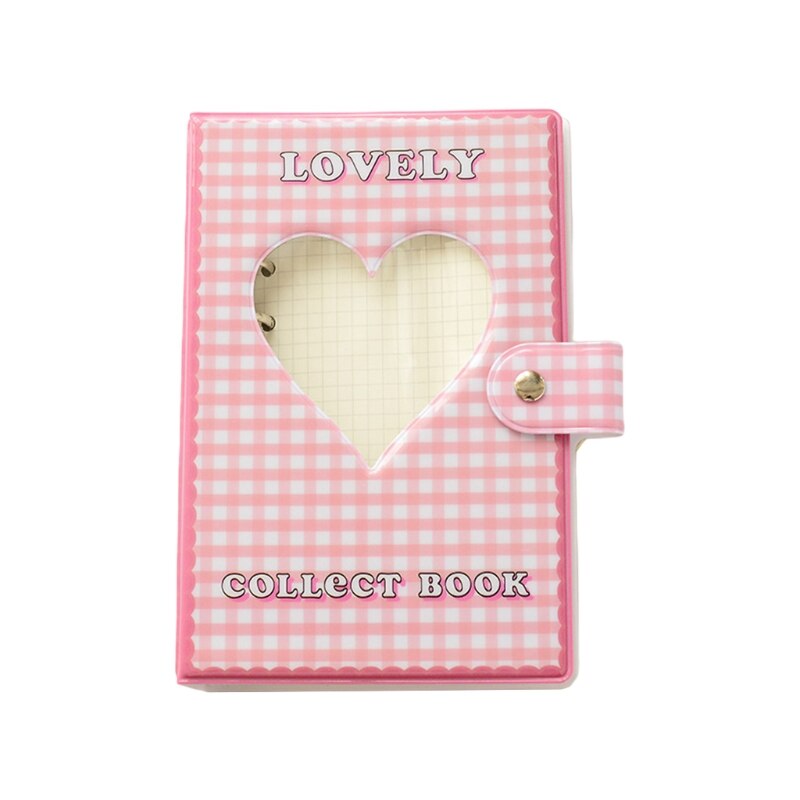 T84E Hollow Heart Shape Flower 3" Photo Album Portable Wedding Photo Memory Books Horizontal and Vertical Family Photo Scrapbook: PK