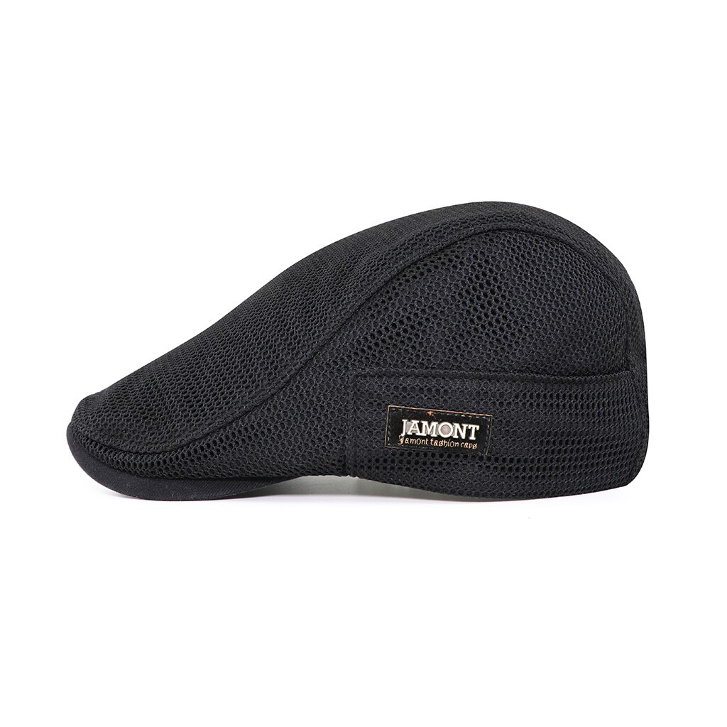 Summer Mens Hats Breathable Mesh Newsboy Caps Outdoor Gorro Hombre Boina Golf Hat Solid Flat Cap For Women