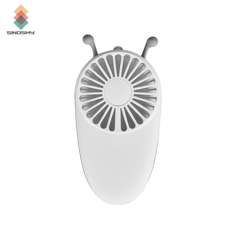 Usb Elektrische Draagbare Oplaadbare Mini Ventilator: White