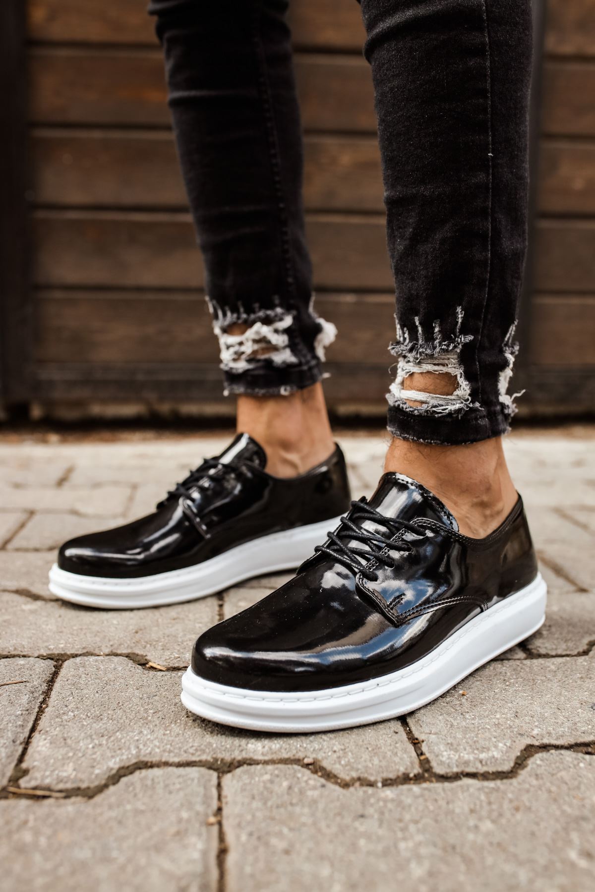 Chekich CH003 tenue quotidienne baskets pour hommes noir