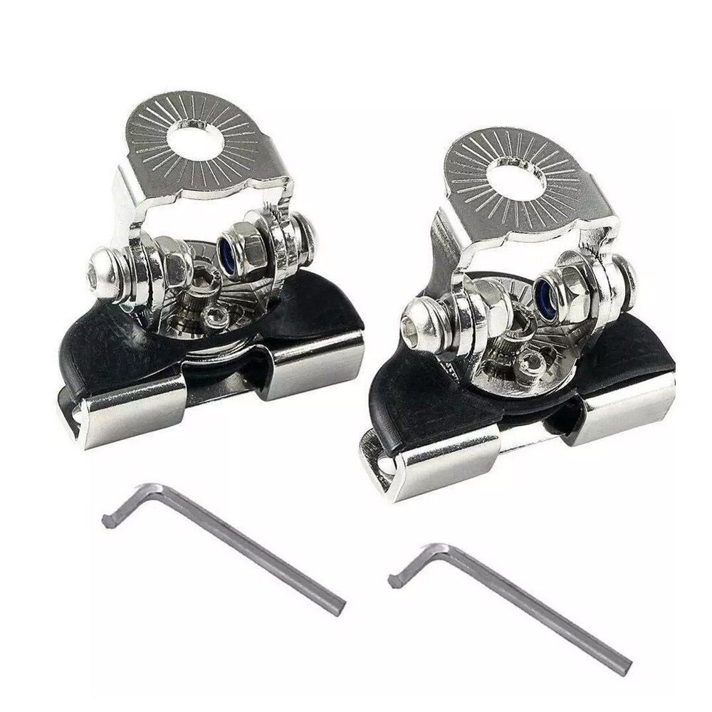 1 par motorhjelm bil lys beslag universal metal offroad suv lastbil motor dæksel arbejdslampe clip mount holder klemme: Sort b