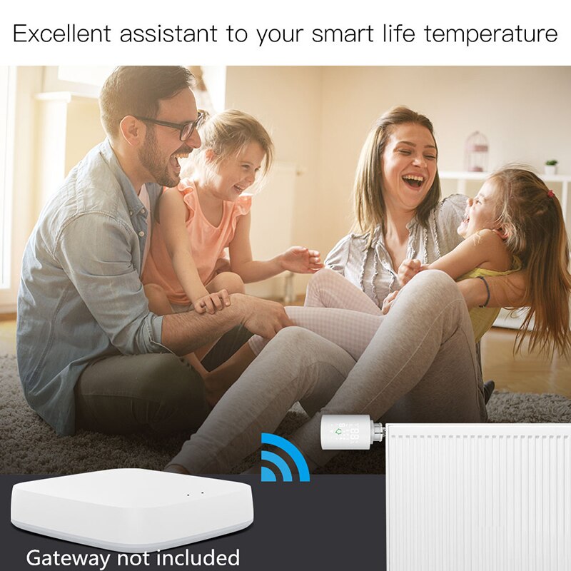 Zigbee 3.0 Smart Radiator Actuator Thermostat Radiator Valve Temperature Controller Work With Alexa Smart Home Tuya Smart Life