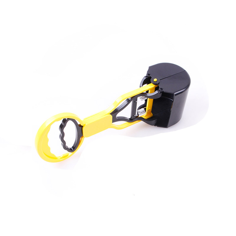 Ramasse-crottes pour chien, pelle à déjections canines, manche long, robuste, géante, pour déjections canines, outils de nettoyage sanitaire: Jaune