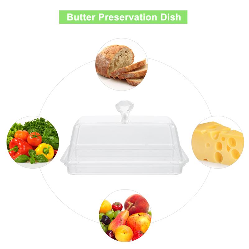 1Pc Practical Butter Box Butter Container Home Restaurant Butter Holder With Lid Butter Container