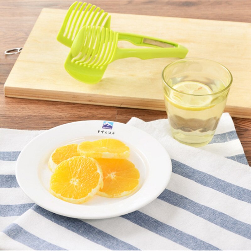 Plastic lemon squeezer hand power foodchopper Cut lemon artifact round platter slicer gadgets tool fruit separator