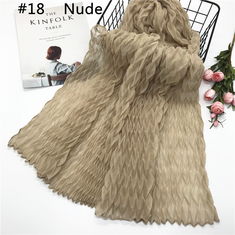 Pañuelo de algodón musulmán para mujer, pañuelo de cabeza árabe, hijab musulmán, novedad de: 18