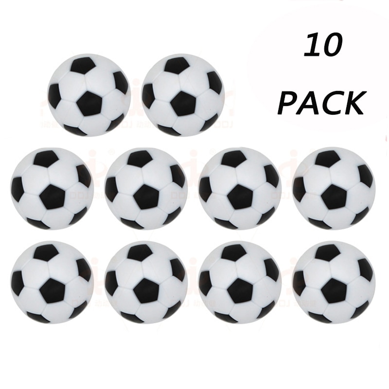 10pcs/lot Table Football Soccer Ball Plastic Black And White Soccer Balls Tabletop Game Soccer Accessories Birthday Party Decor