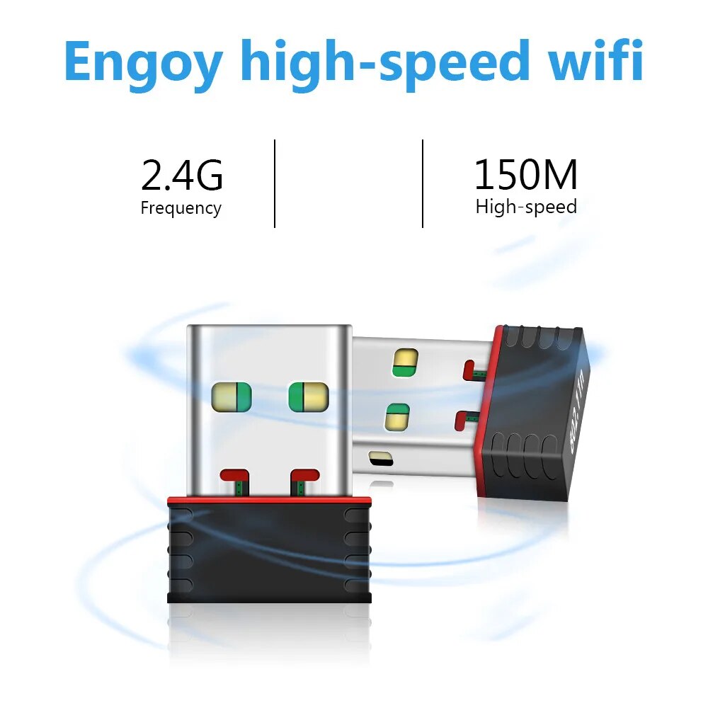 Mini Antena WiFi Adaptador USB WiFi USB USB USB USB Ethernet 150Mbps Dongle WiFi 802.11 N/g/ B Enchufe WiFi USB Lan Comfes
