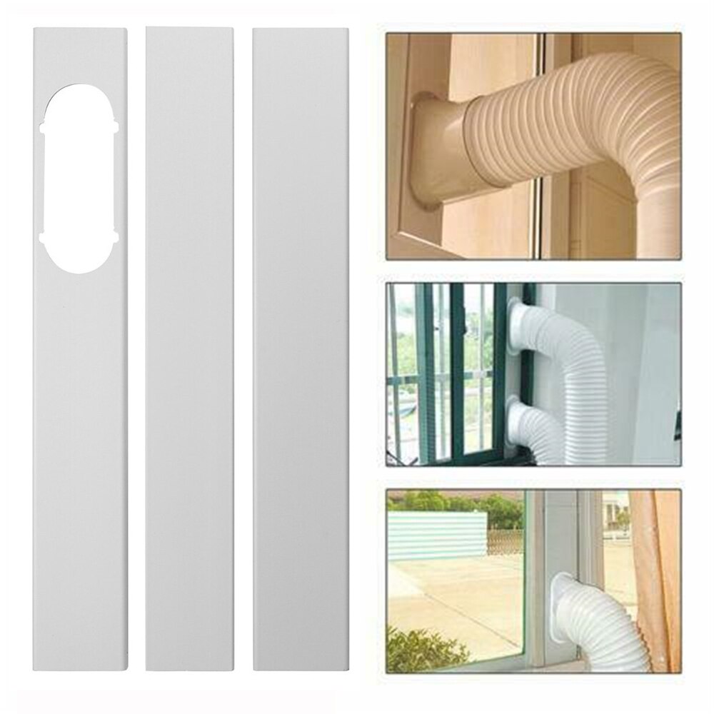 Newest Adjustable Portable Air Conditioner Window Kit Slide Plate Wind Shield Window Adaptor Connector Conditioning Accessories