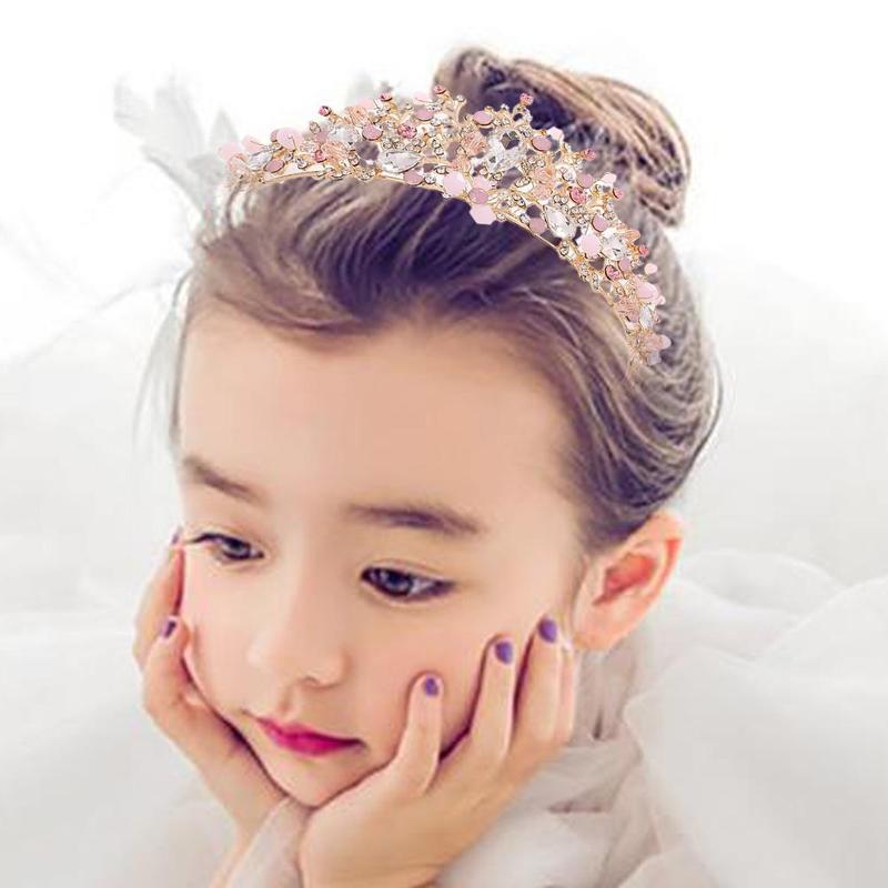 Crystal Tiara Crown Princess Costume Headband Bride Wedding Hair Accessories Party Jewelry Butterfly Crown