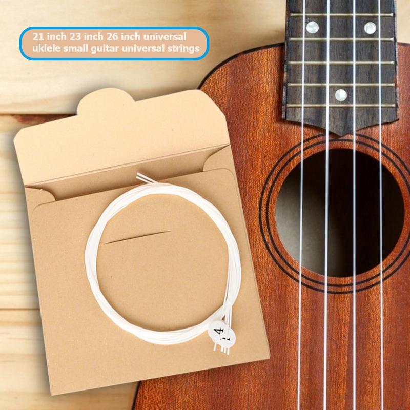 Duurzaam Snaren Klassieke Delicate Textuur 4 stuks Nylon Ukulele String Vervanging Deel voor 21 23 26 inch Snaarinstrument