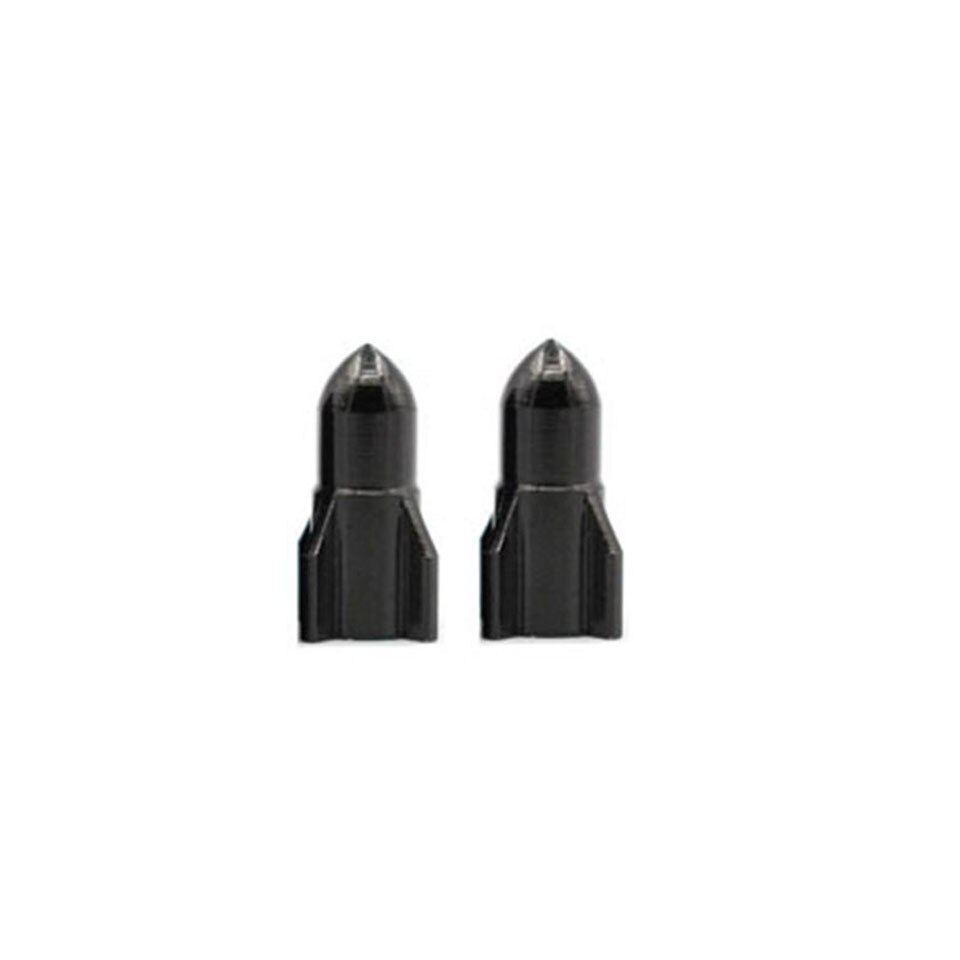 Ventiel Cap Fiets Wiel Band Bedekt Schrader Valve Stofdicht Bike Amerikaanse Nozzle Cap: Black