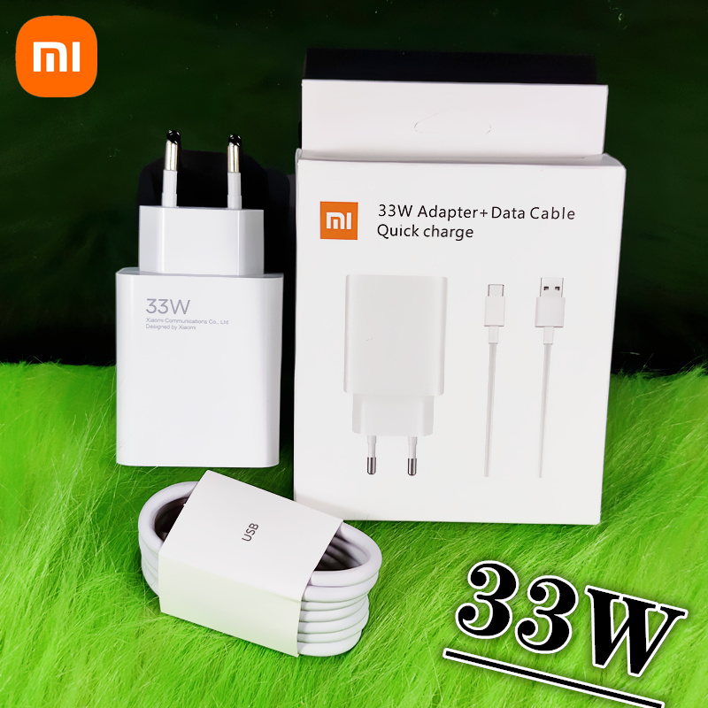 Original Xiaomi 33W Fast Charger EU 30W Turbo Charge Type C Cable Xiaomi Redmi Note 9 Pro POCO X3 Nfc Mi 10 9 9t Pro Note 10 10X: IL
