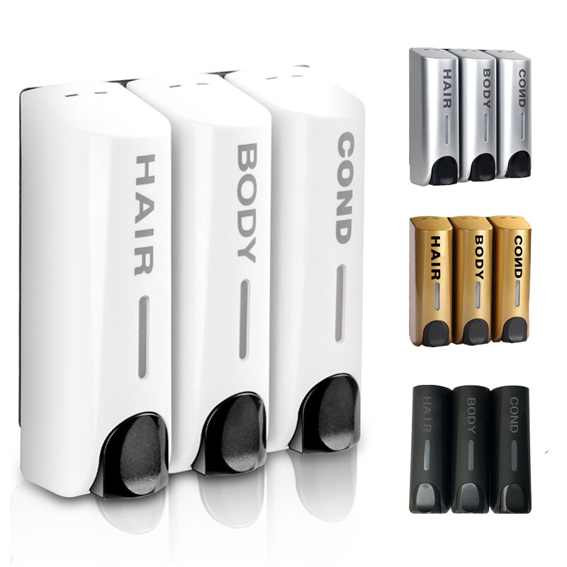 350Ml Thuis Wall Mounted Zeepdispenser Shampoo Douchegel Dispenser Zeepdispenser Fles Hotel Badkamer Accessoires