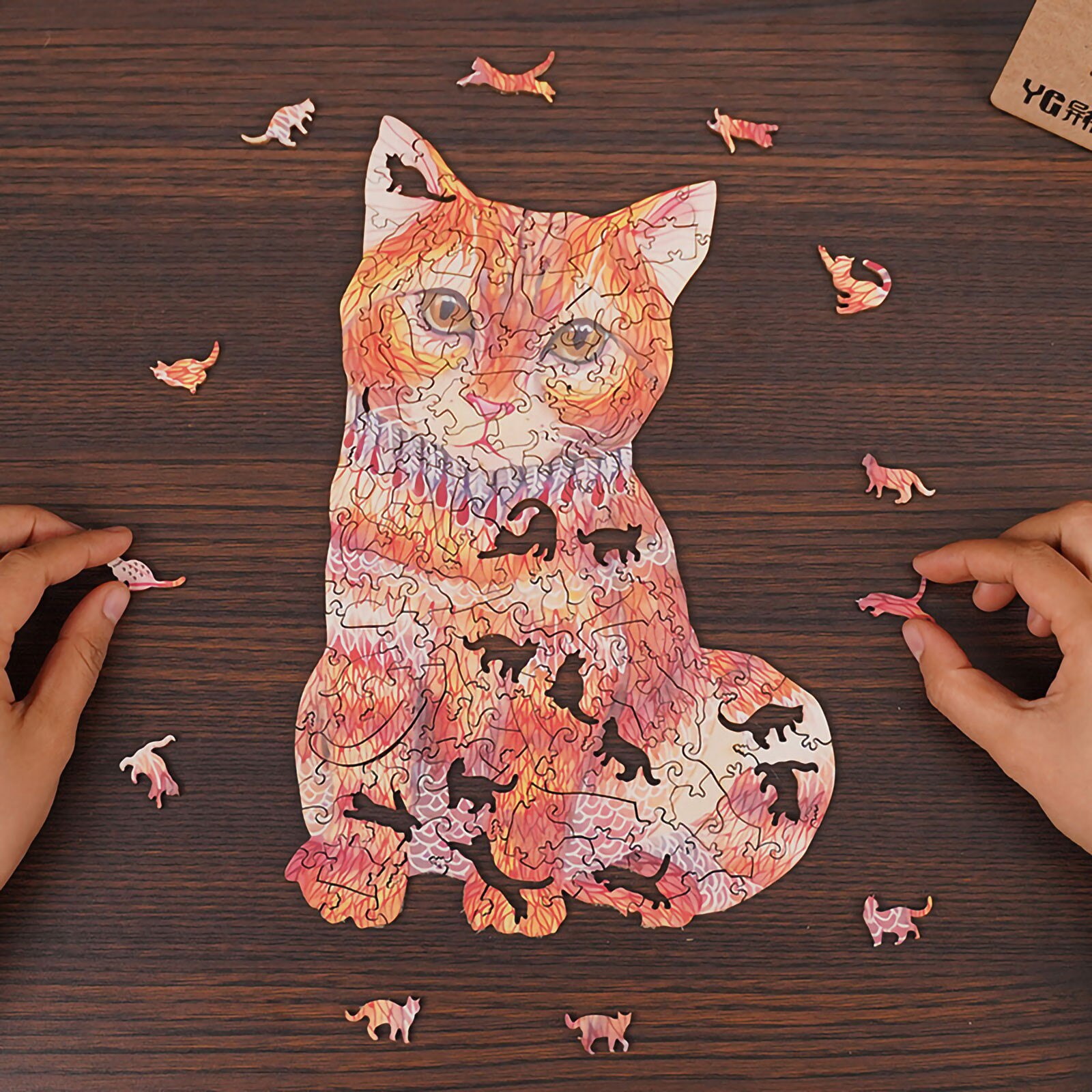 Unidragon Houten Puzzel Puzzel Puzzel Houten Puzzel En Bois Houten Puzzel Houten Puzzels Voor Volwassenen Puzzel Bois: cat