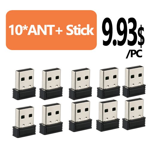 Adaptador de palo USB ANT +, Sensor transmisor para entrenamiento de bicicleta, para Garmin Zwift Wahoo Bkool TACX Onelap