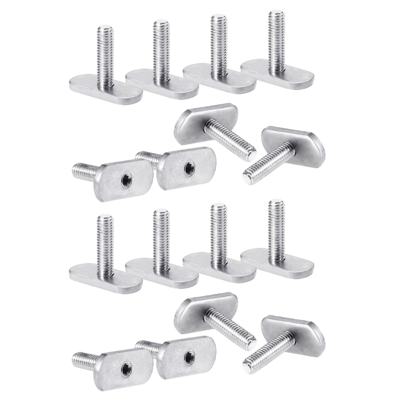 Threads Kayak Rail/Track M5/M6 Screws &amp; Nuts T Slot Bolt Replacement Stainless Steel Gear Mounting Bolt Easy to install