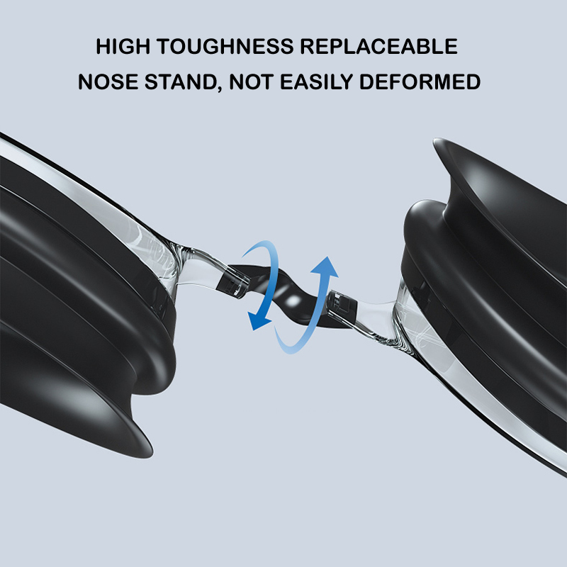Gafas de natación profesionales para miopía, impermeables, antiniebla, HD, para hombres y mujeres, equipo de gafas para deportes acuáticos, dioptrías-2,0 ~-6,0
