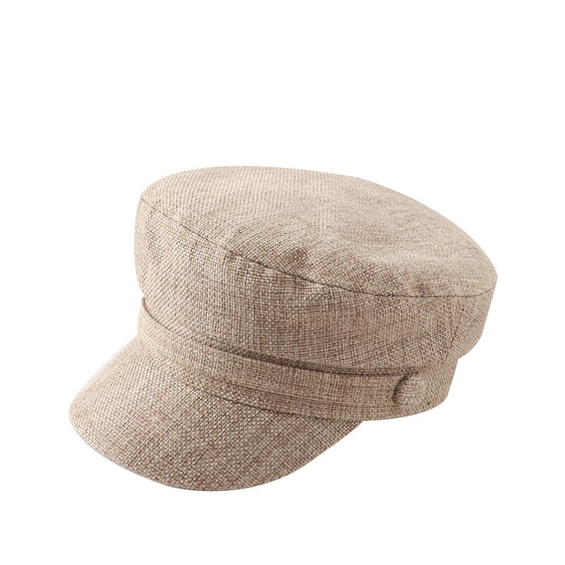Boina roja para mujer, sombrero de Sol de Red, boina roja, gorro de marinero, sombreros Retro octogonales informales a la , gorra con visera, primavera y verano,