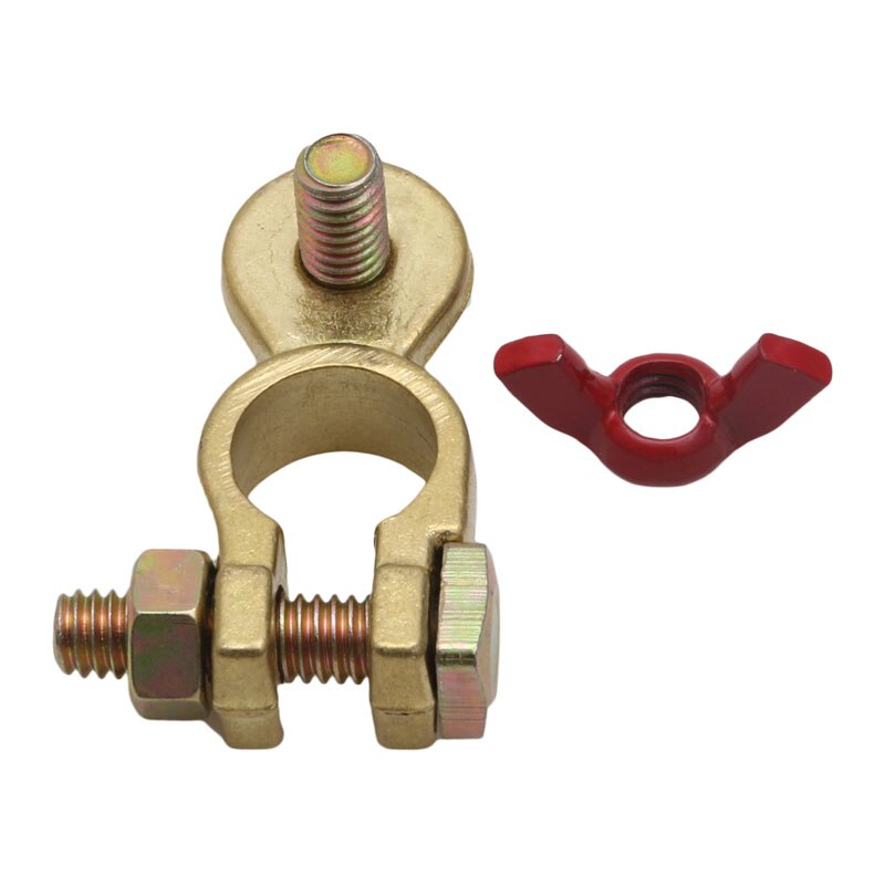 2 x Copper Universal Positive&Nagative Car Battery Terminal Clamp Clip Connector