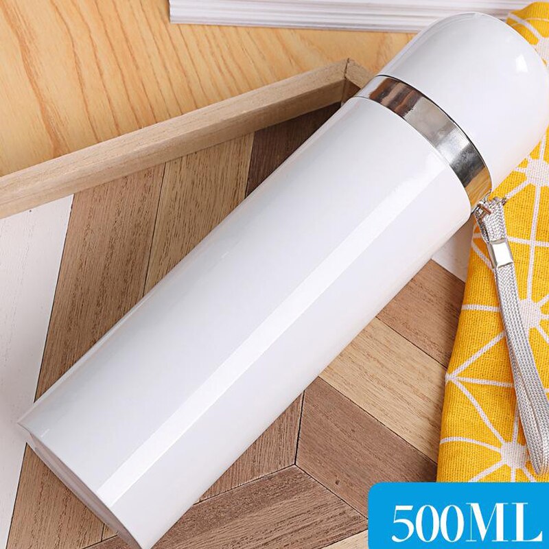 Leeg Sublimatie Water Fles Rvs Tumbler Vacuum Koffie Mok Thermos Cups Met Bullet Voor Kerstcadeaus: 500ml