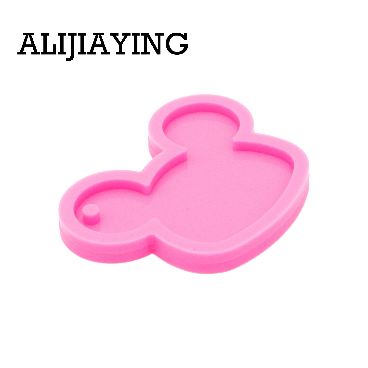 DY0311 paillettes art lisse pute moules Porte-clés sous forme de lettres de moule silicone moules en résine époxy bricolage de moule de craf