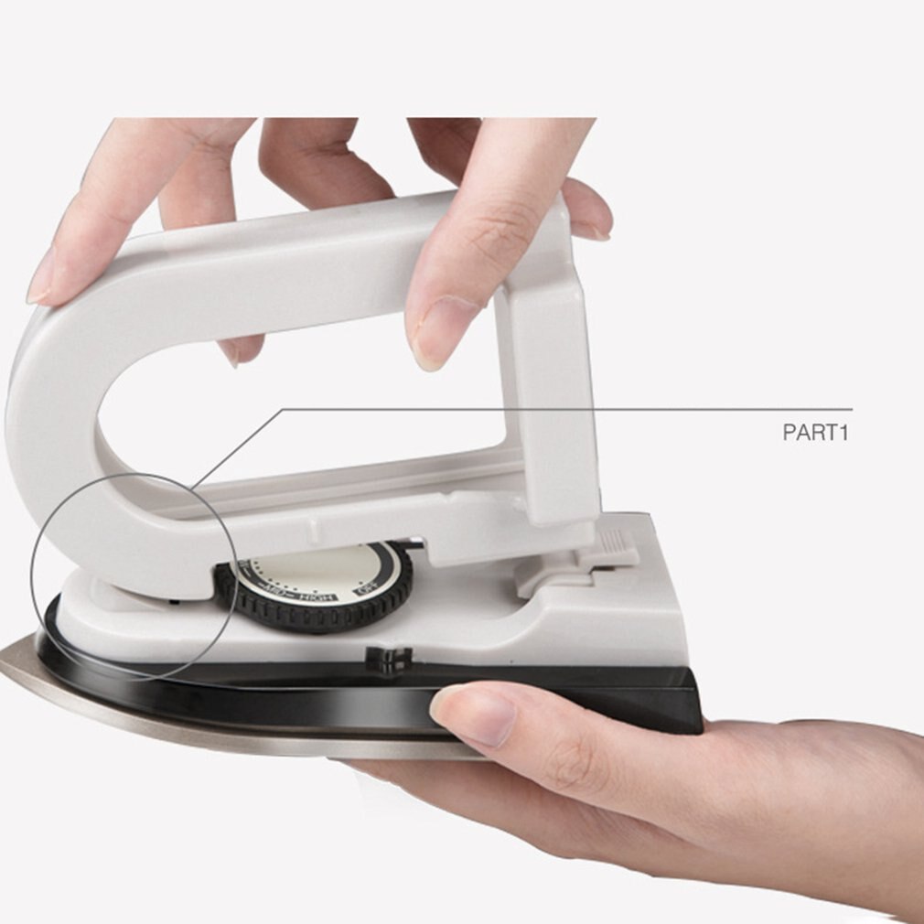 Elektrische Schok Draagbare Huishoudelijke Elektrische Ijzer Stoomstrijkijzer Stoomboot Flatiron Temperatuurregeling Home Reizen: WHITE