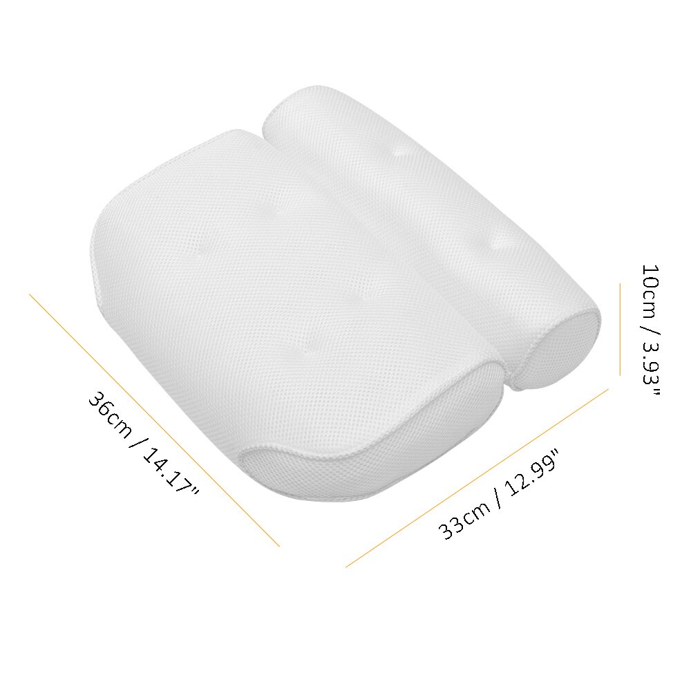 Perna de baie spa cu ventuze suport pentru gat si spate perna tetiera ingrosata pentru casa cada accesorii perne de baie