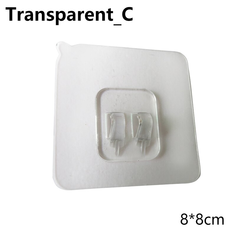 4 stuks plastic haken voor thuis, waterdichte klevende haak voor keuken, badkamer, plank, sticker, muur, sterke klevende haak, hanger: 3