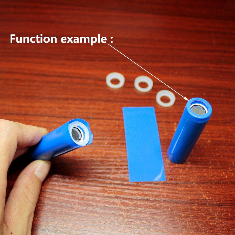 100pcs/lot Lithium battery cap 18650 lithium battery fittings gaskets white aprons nickel metal hydride cadmium meson