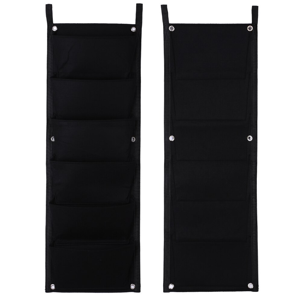 6 Pocket Hanging Vertical Garden Planter Indoor Outdoor Herb Pot Decor garden plant Grow wall bags planter flower fabric pot