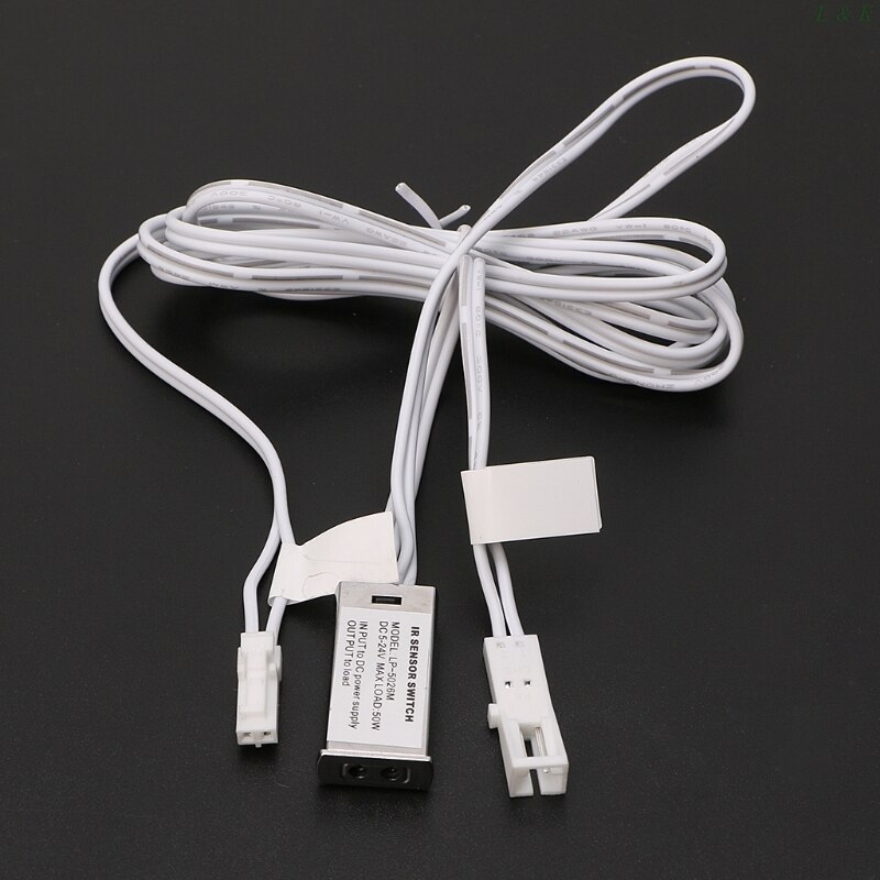 12V/24V Wardrobe Cabinet Light Switch Infrared Door Control Switch 5A 60W Sensor