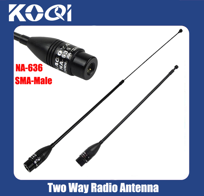 Antenne Nagoya NA-636 MÂLE SMA antenne bi-bande pour Yaesu VX-7R VX-6R VX-3R PX-2R TH-2R TH-UVF1 NF-6600 PX-359 UV-3R