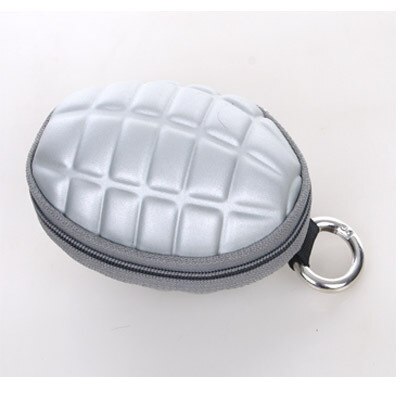 wallet women Multi-function grenades shape key package zero wallet necessary tide male wallet female bag coin purse Carteras: silver