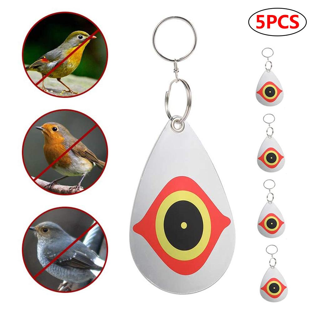 5 Pcs Garden Garden Bird Repellent Eyes Owl Eye Bird Repellent Reflective Bird Repellent Eyes Horror Eyes: Default Title
